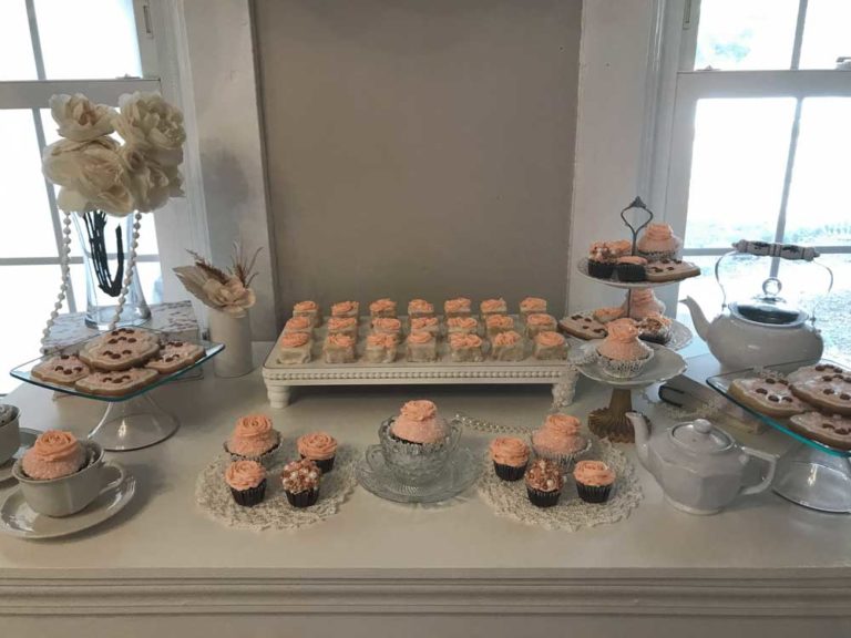 TEA PARTY THEMED DESSERTS STAGED