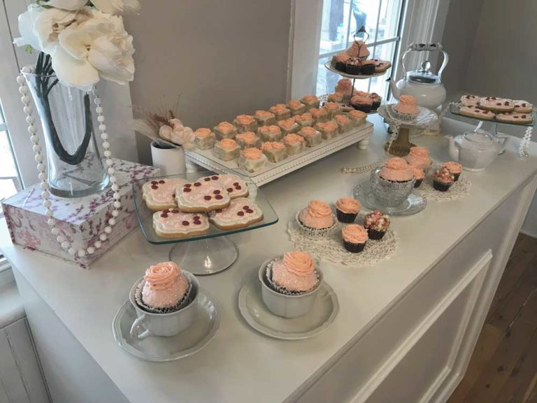 TEA PARTY THEMED DESSERTS STAGED