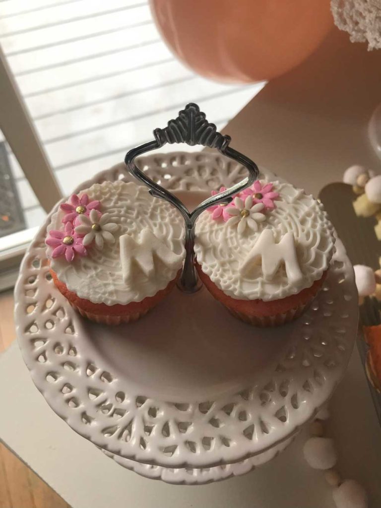 GIRL BAPTISM THEMED CUPCAKES